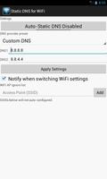 Static DNS for WiFi