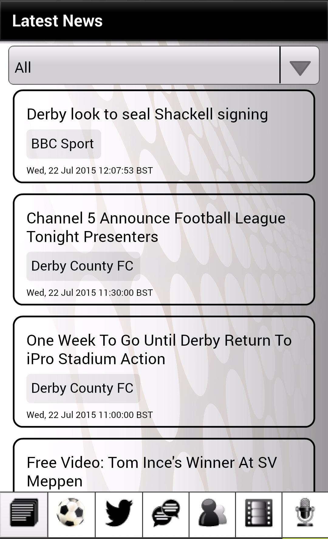 News for Derby County