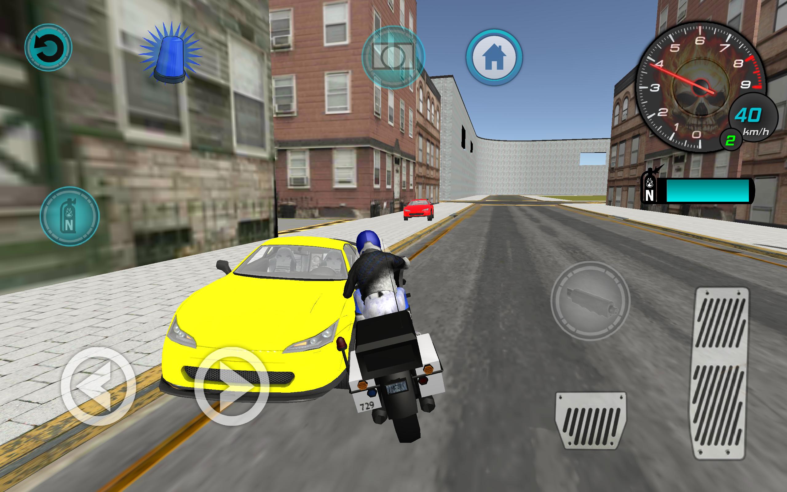 Stunt Police Motorbike 3D
