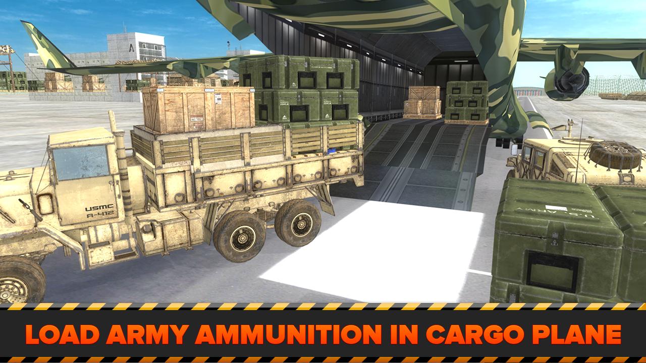 Army Cargo Plane Airport 3D