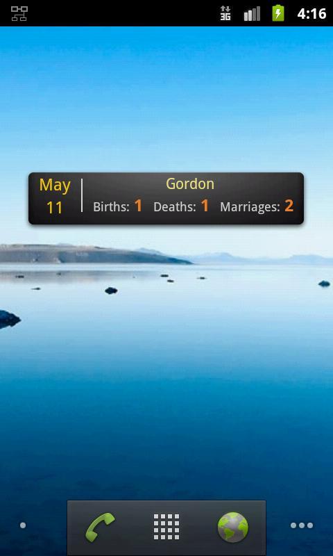 GedStar On This Day Widget