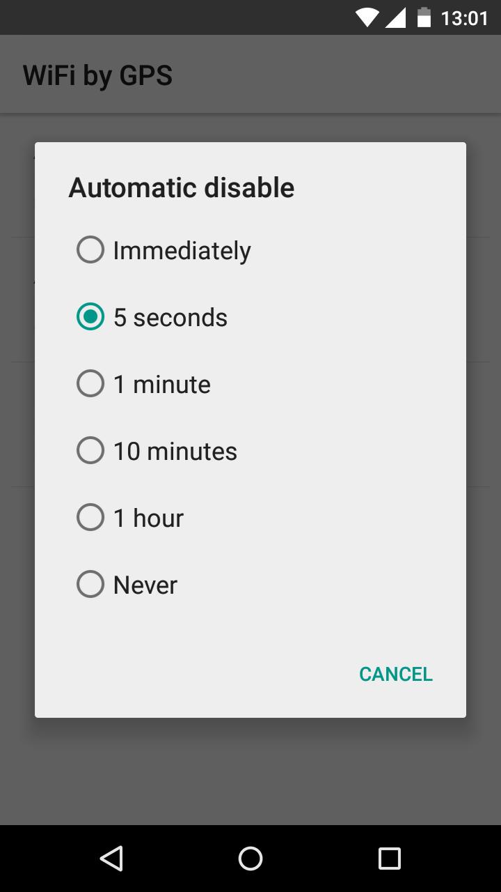 WiFi by GPS (Battery)
