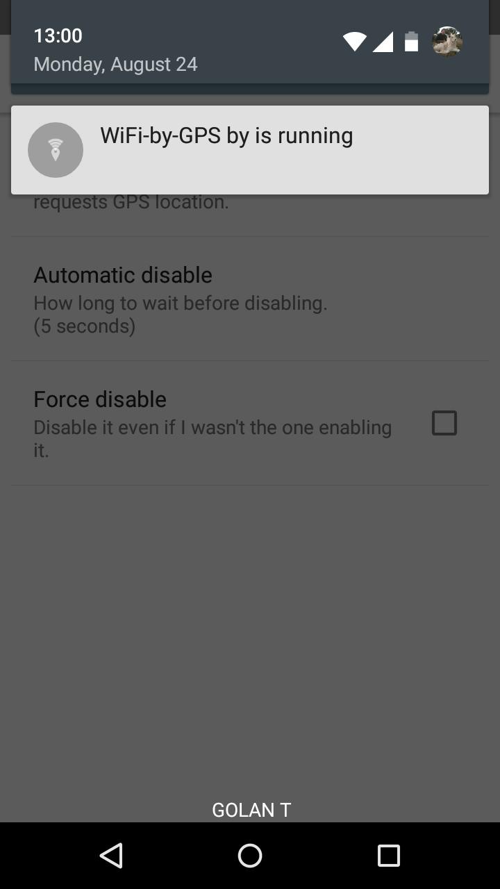 WiFi by GPS (Battery)