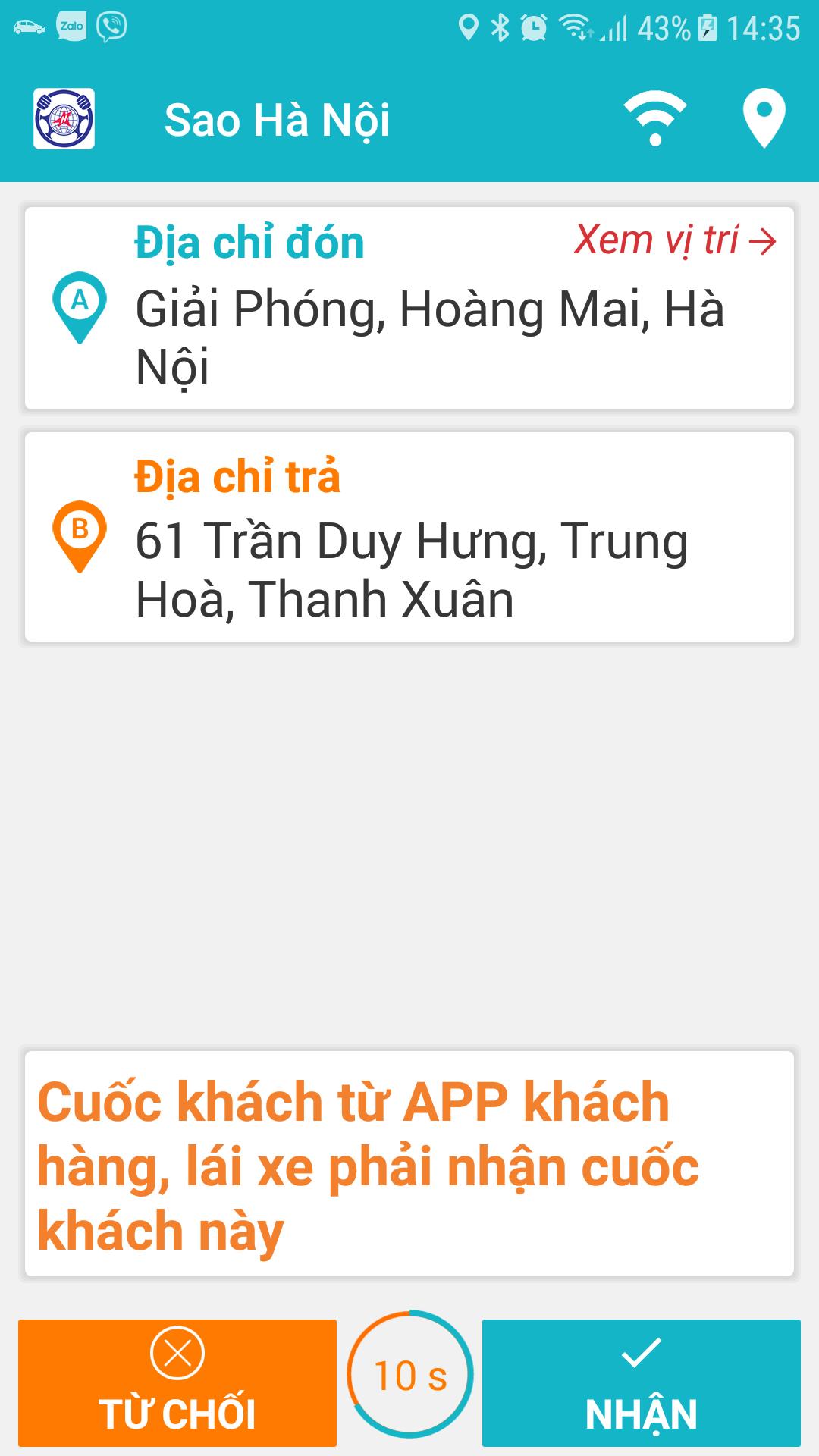Lai xe Sao Ha Noi