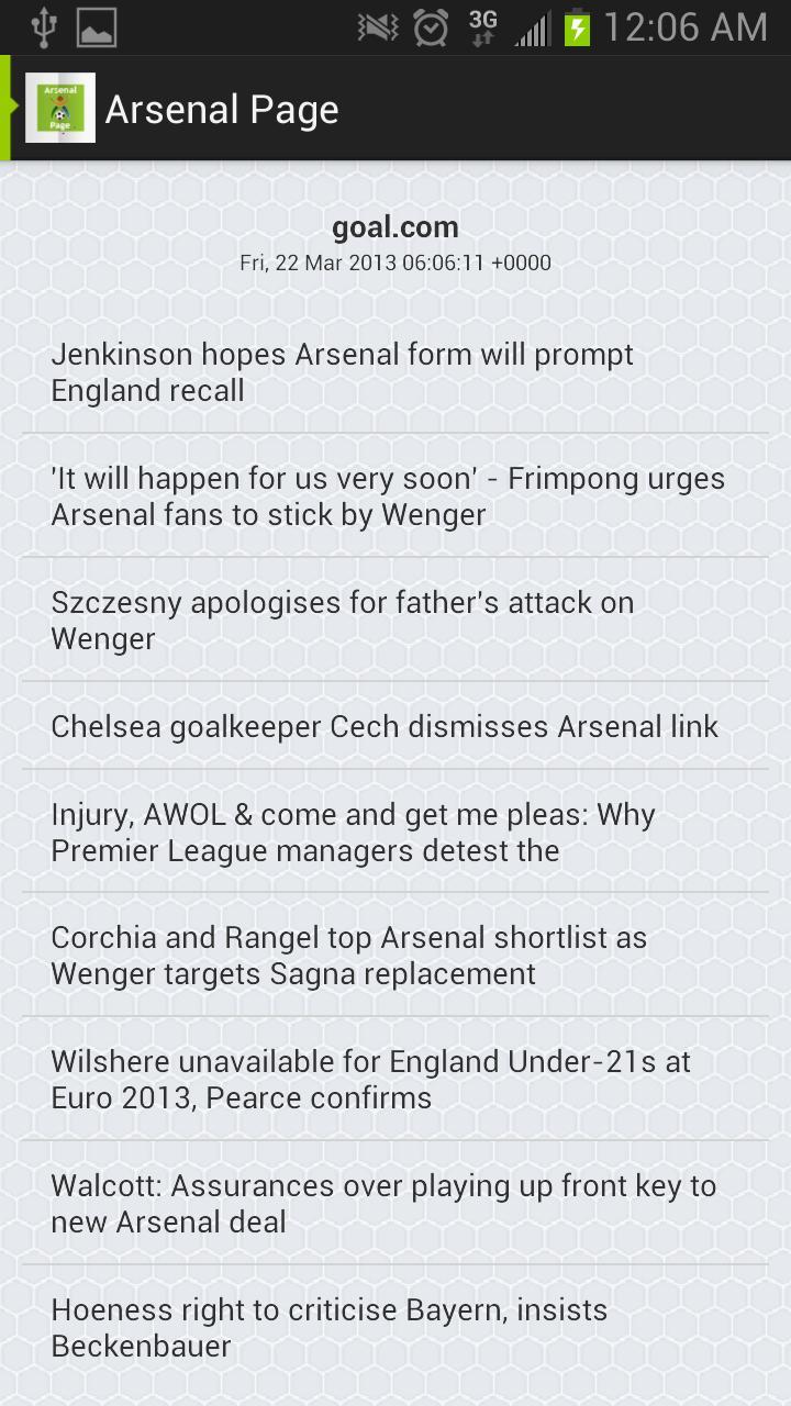 Arsenal Page