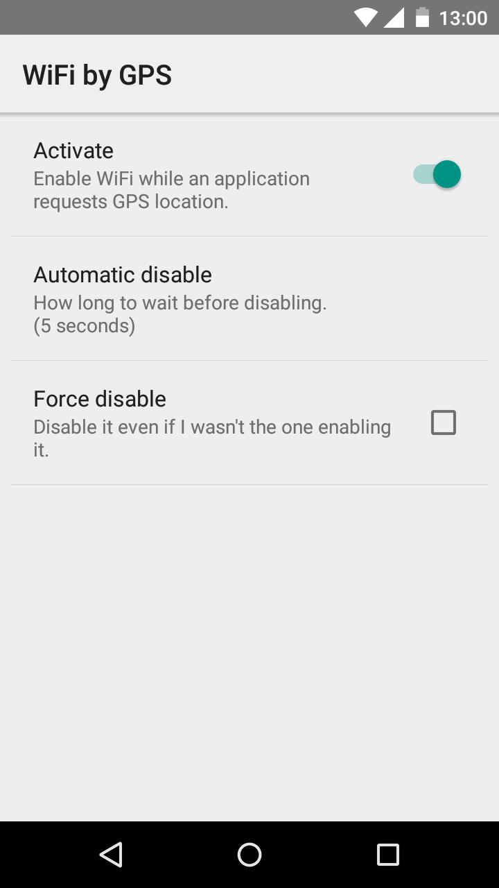 WiFi by GPS (Battery)