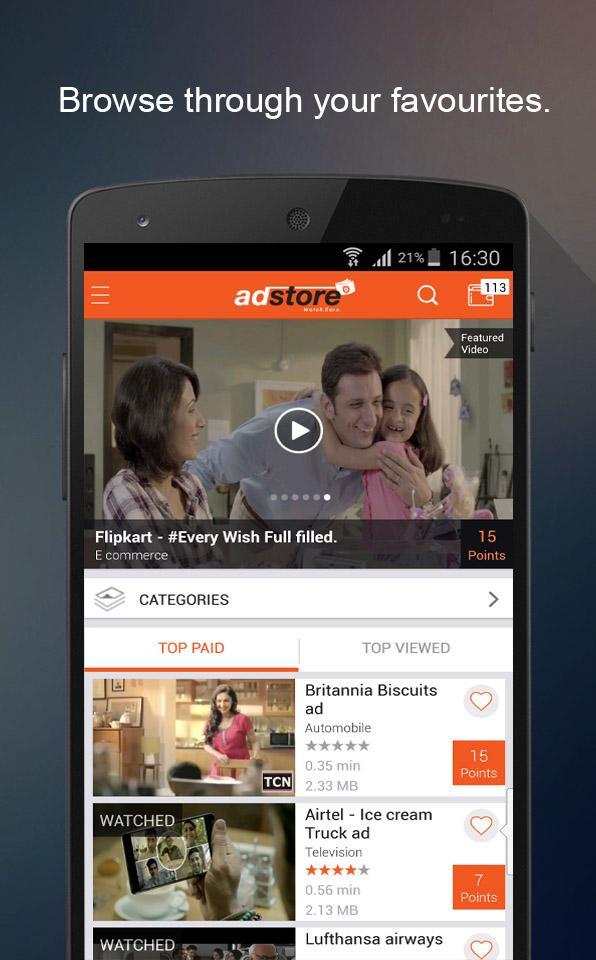 adstore - Watch. Earn.