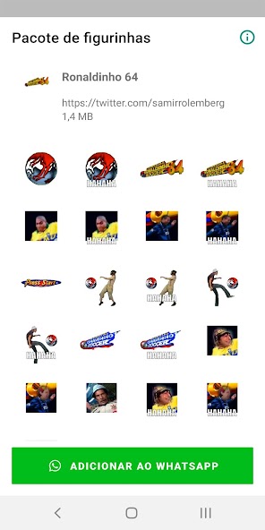 Ronaldinho Soccer 64 Stickers