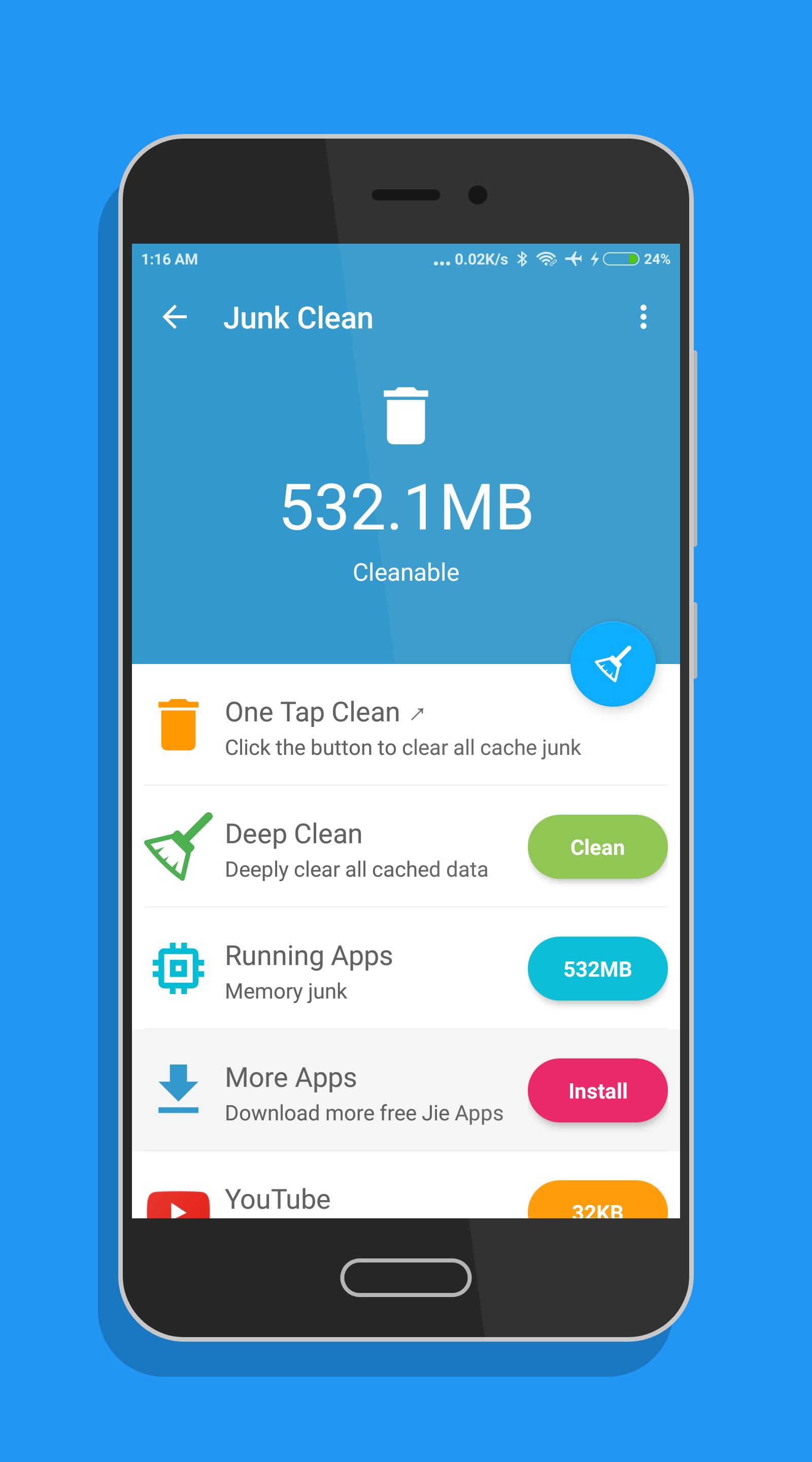 Clean Magician - Phone Speed Booster, Junk Cleaner