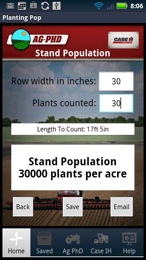 Planting Population Calculator