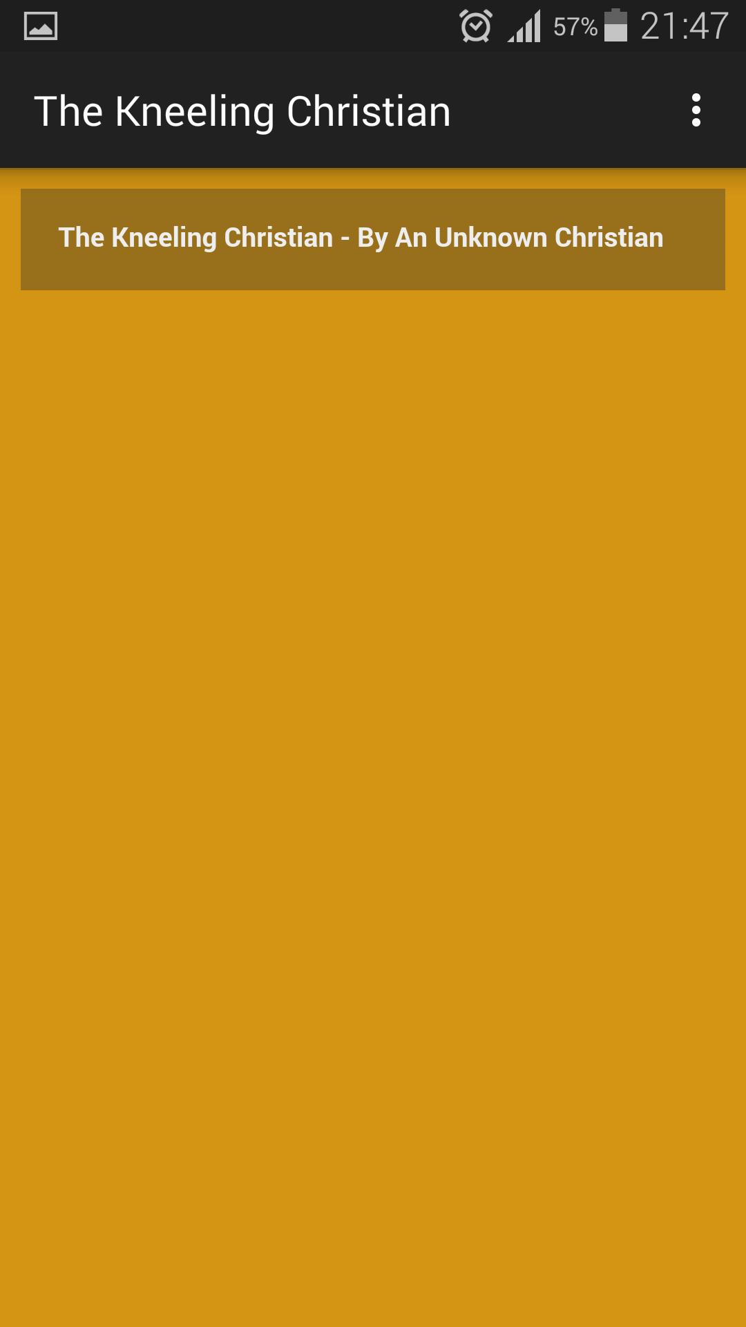 The Kneeling Christian