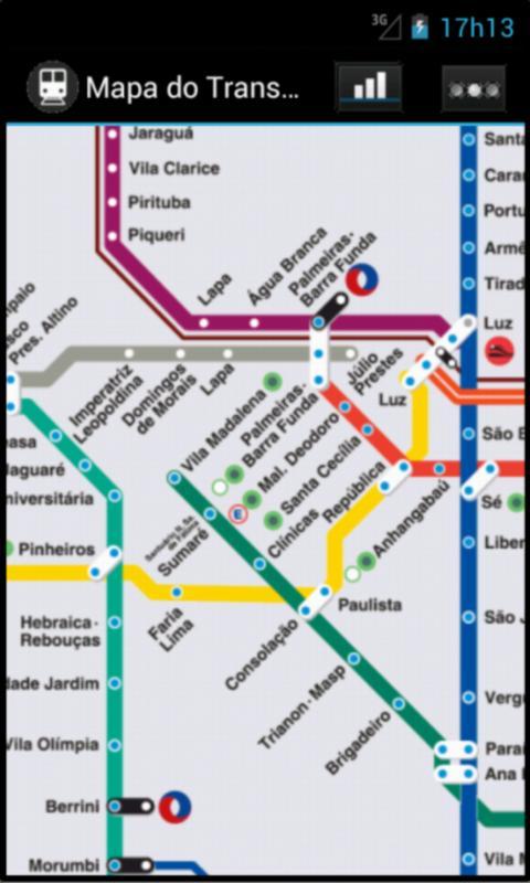 Metro Map - Sao Paulo - Brazil