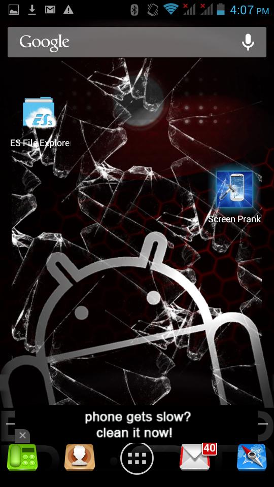 Prank Cracked Screen