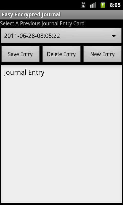 Easy Encrypted Journal