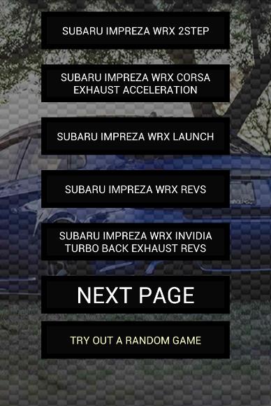 Engine sounds of WRX Stinkeye