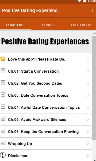 Positive Dating Experiences