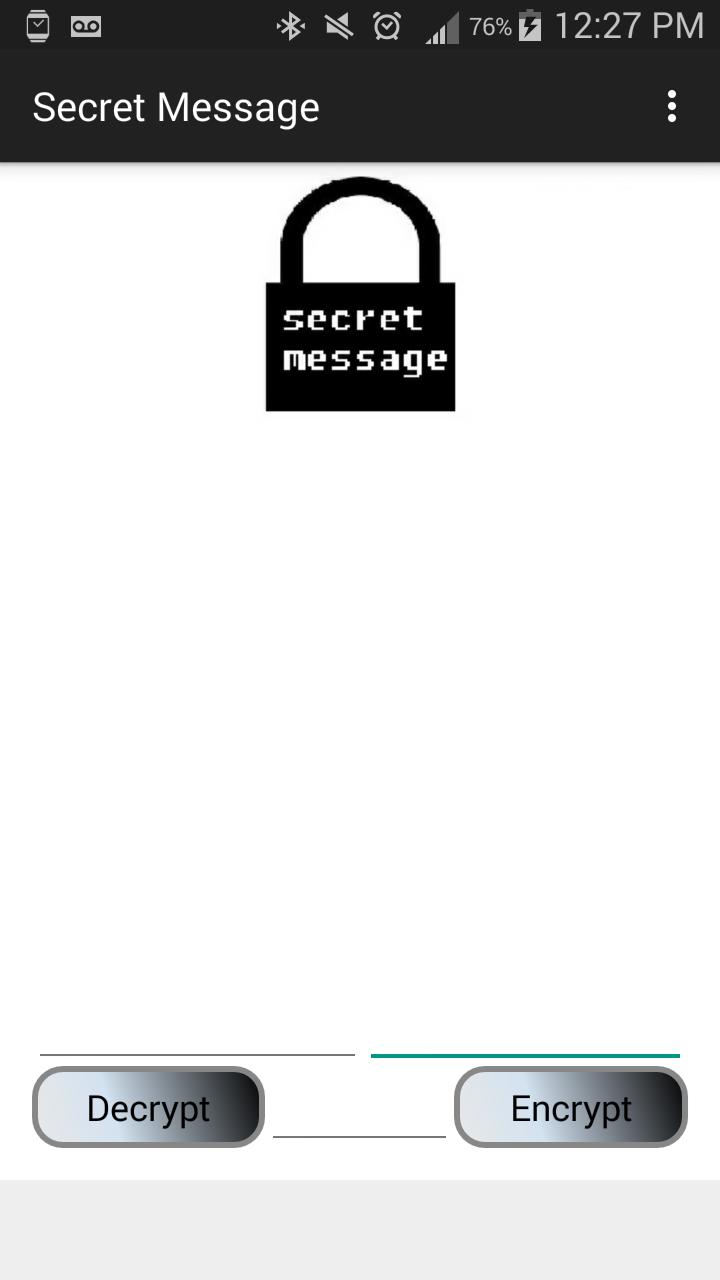 Encrypted Text-Secret Message