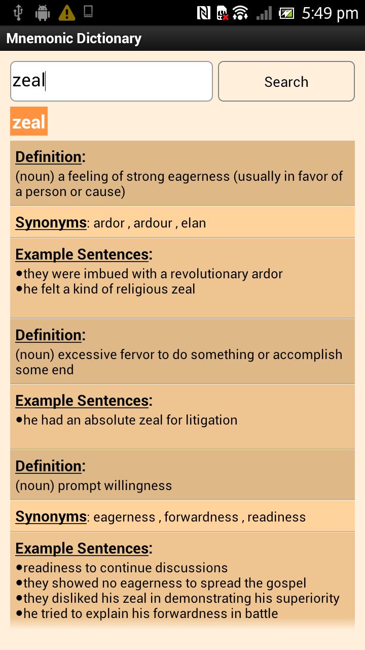 Mnemonic Dictionary