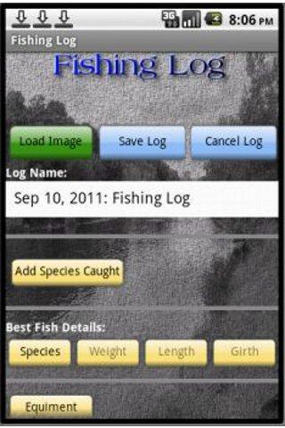 Fishing log trial