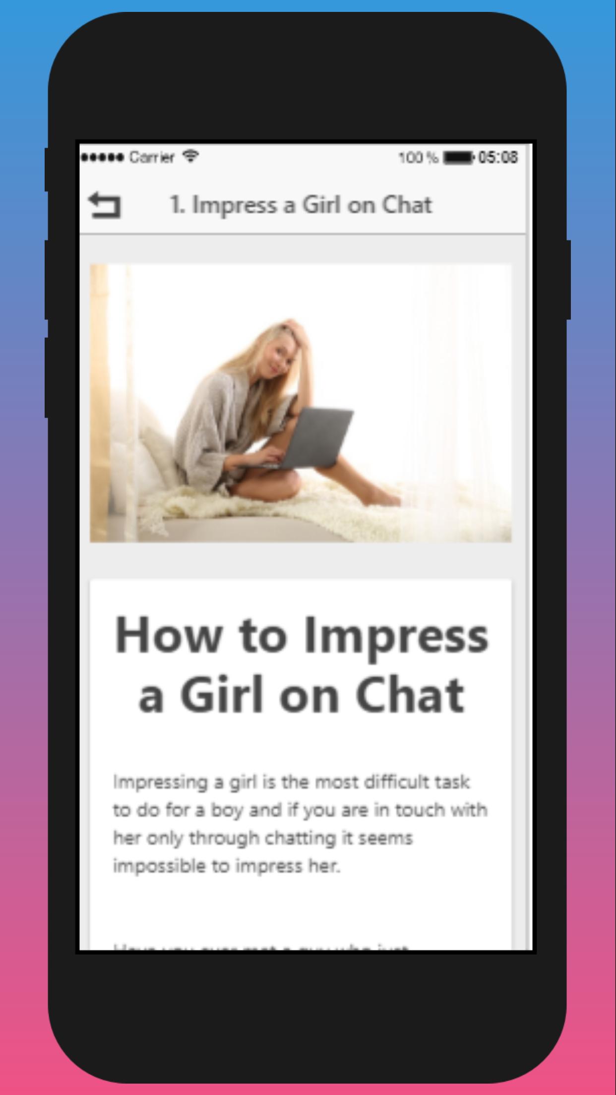 How To Impress A Girl On Chat Easily