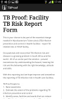 TB Proof: TB Risk Report Form