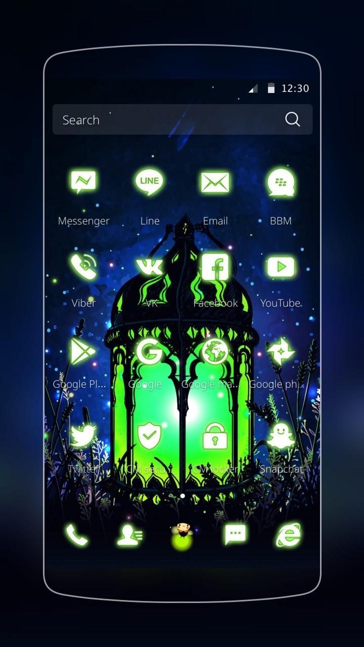 Glowing Firefly Green Light