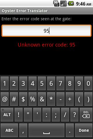 Ticket Gate Error Translator