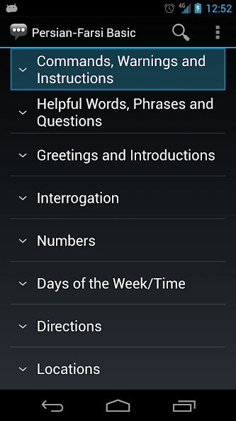 Persian-Farsi Basic Phrases