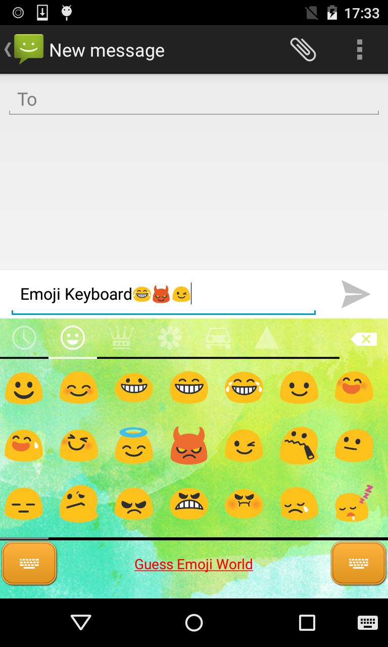 Emoji Keyboard-Candy Orange