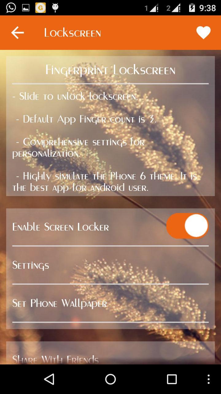 Finger Print Lock Screen Prank