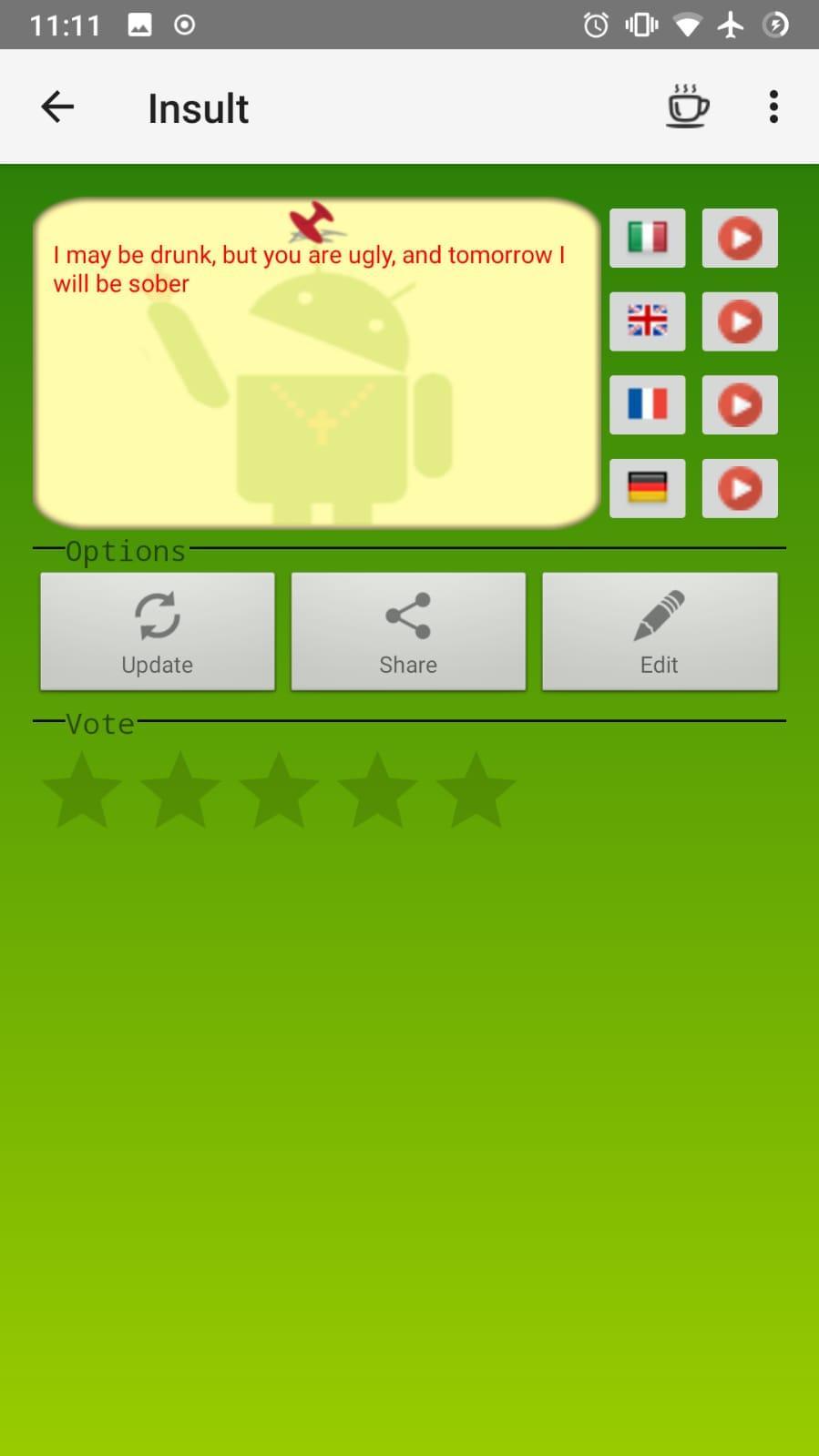 Insults generator: Insultator