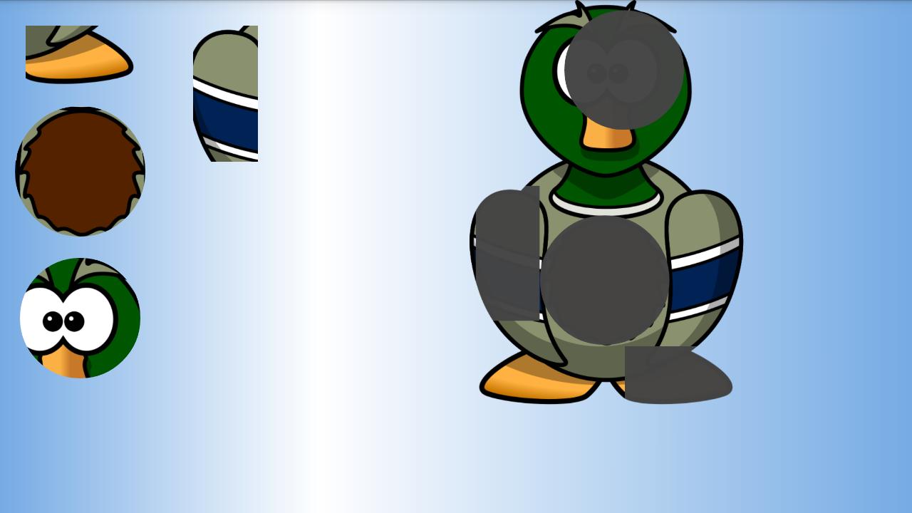 Cartoon animals baby puzzle