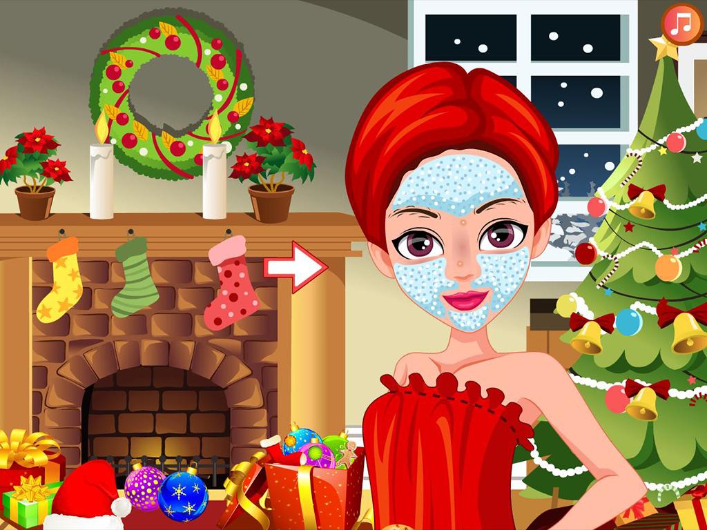 Makeover facial miss santa