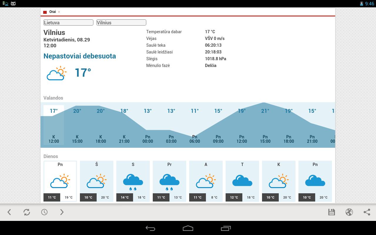 Lietuvos Rytas for Android tab