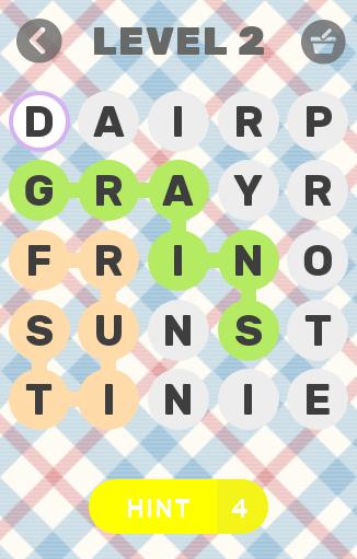 Word find food edition