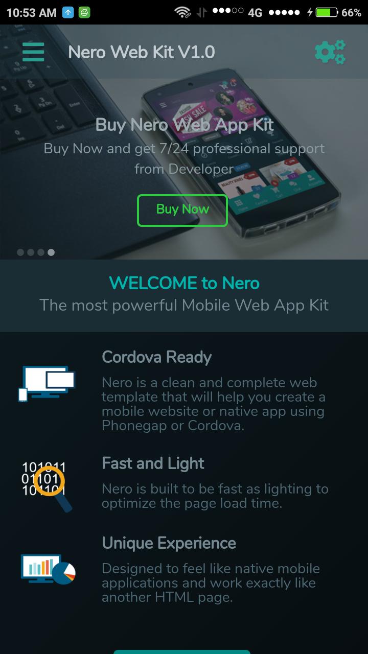 Nero - Web App Kit UI/UX Mater