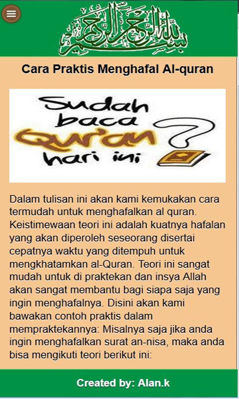 Menghafal Alquran