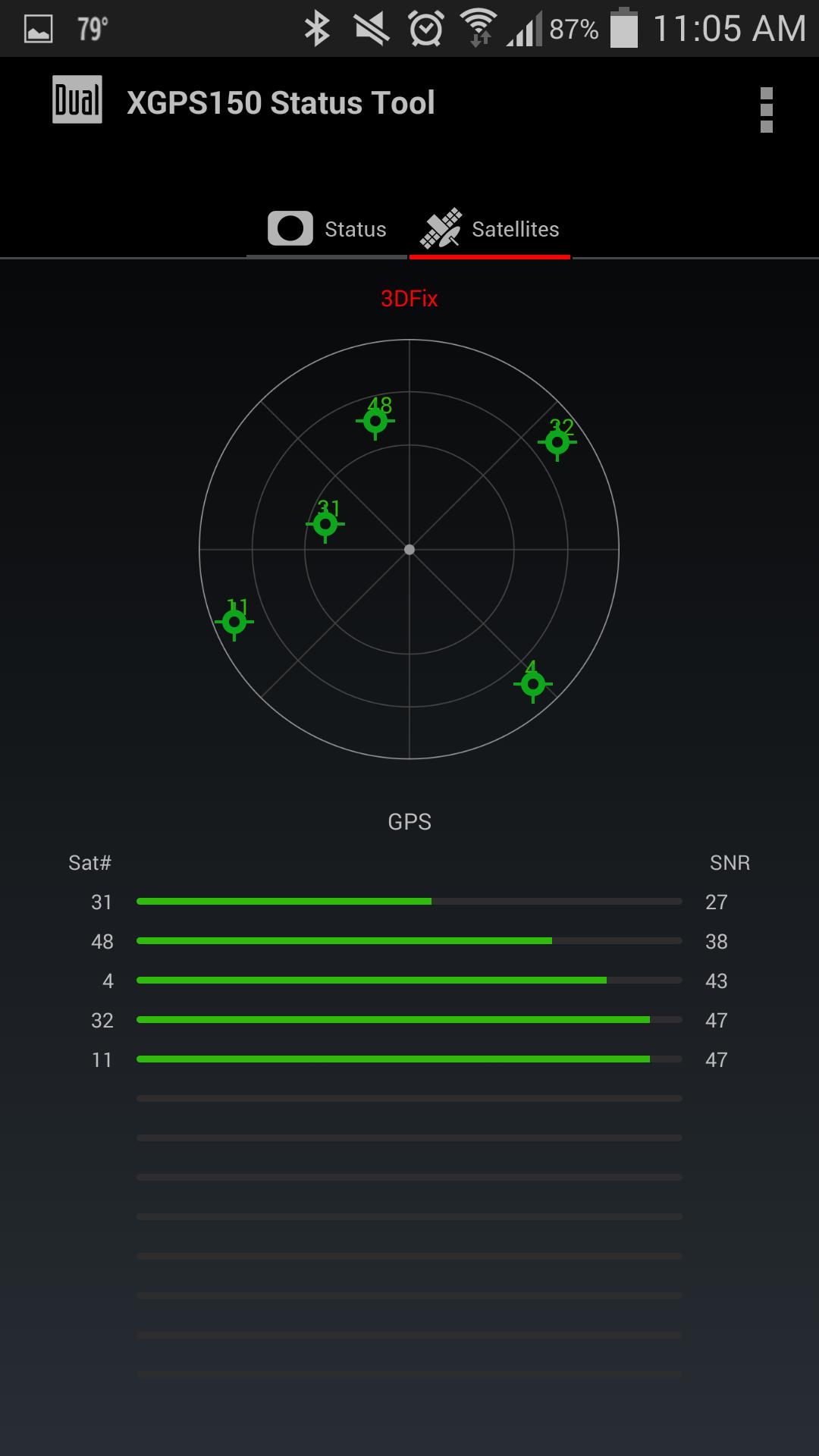 Bluetooth GPS Status Tool
