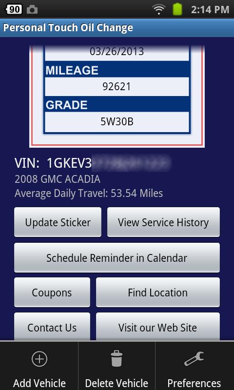 Personal Touch Oil Change