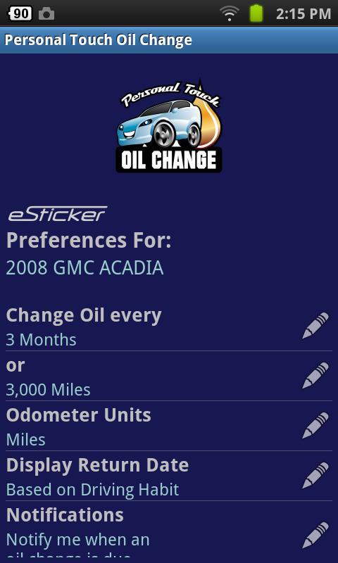 Personal Touch Oil Change