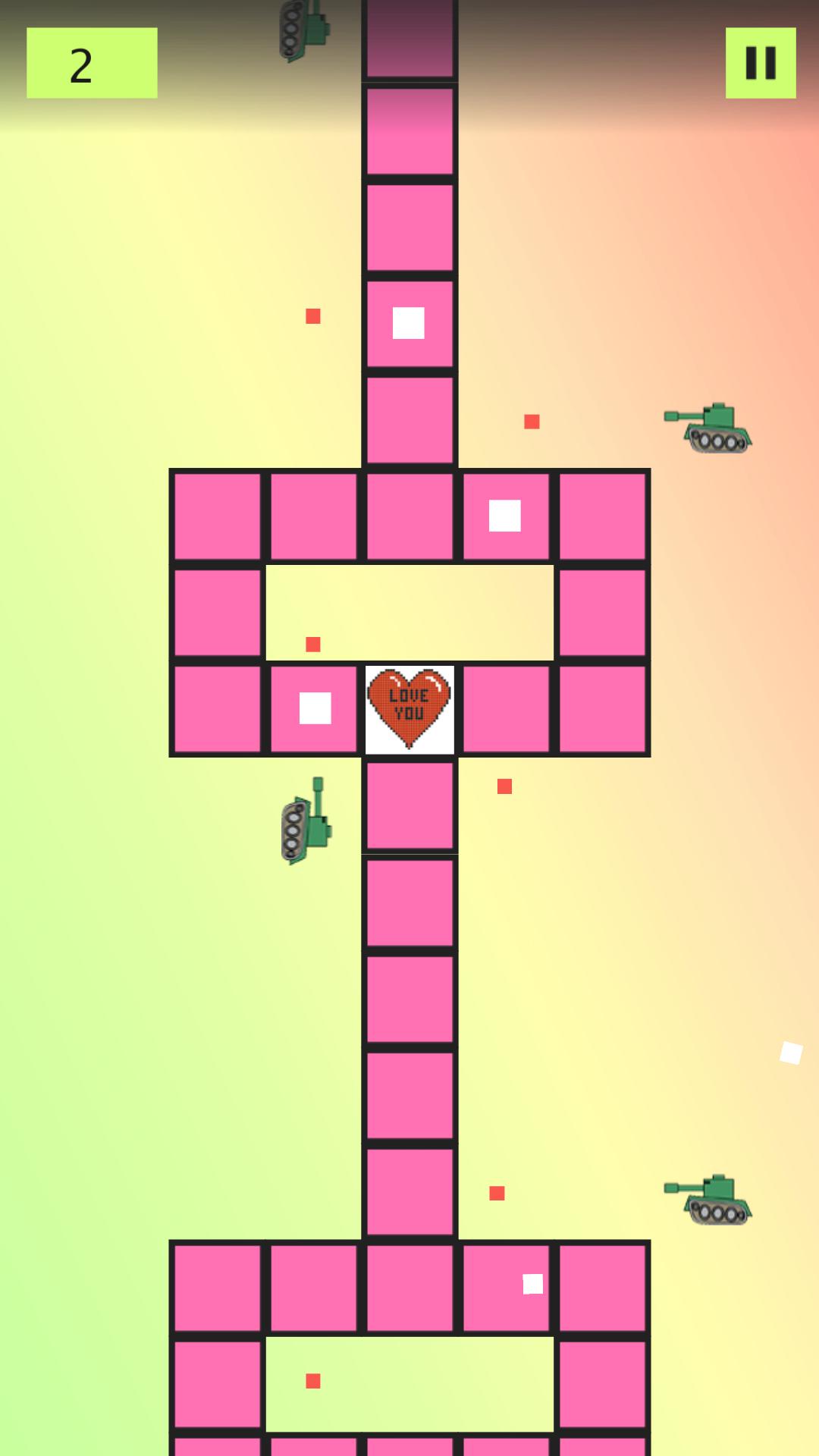 Heart Piano Tiles Pink