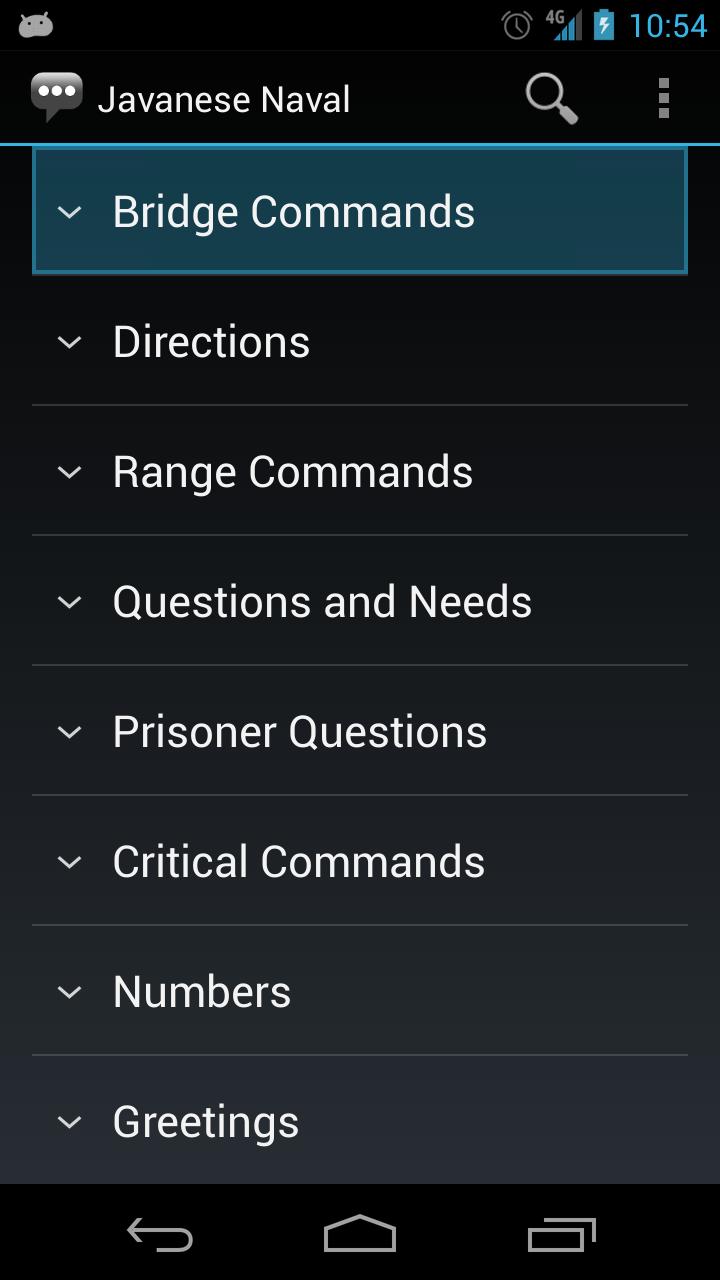 Javanese Naval Phrases