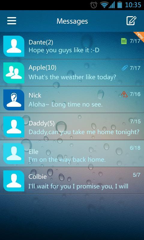 (FREE)GO SMS FLAT THEME