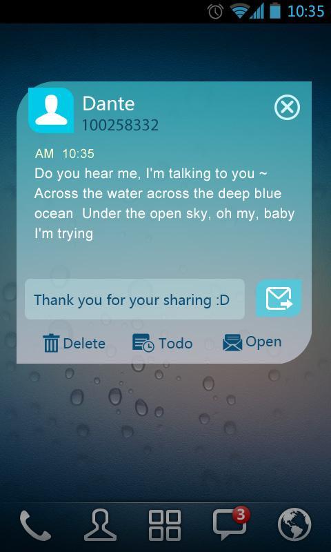 (FREE)GO SMS FLAT THEME