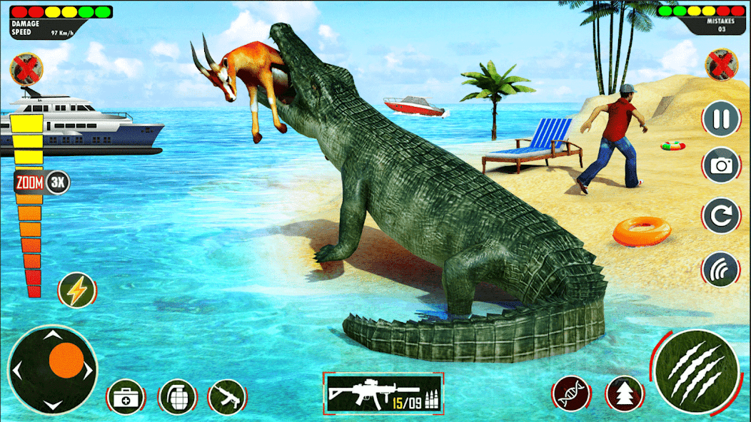 Hungry Animal Crocodile Games