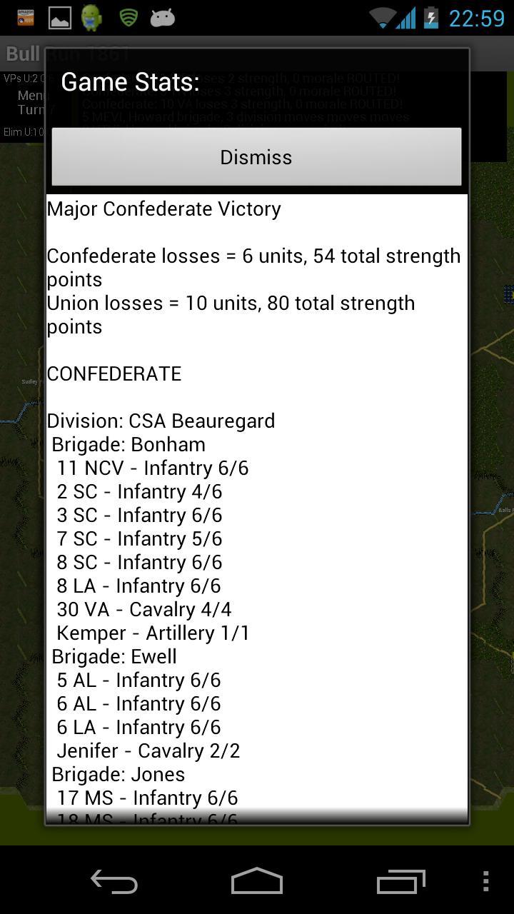Wargame 1st Bull Run 1861