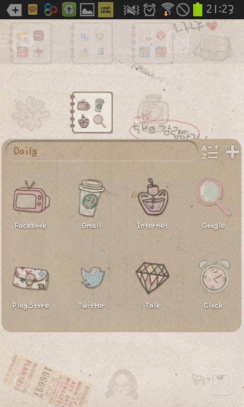 nanageol go launcher theme