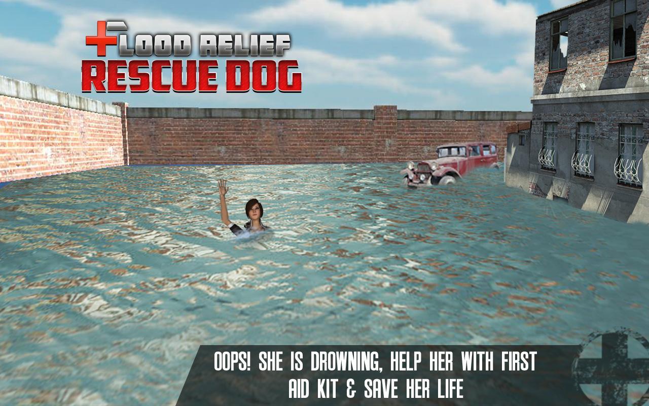Flood Relief 911 Rescue Duty : Dog Simulator