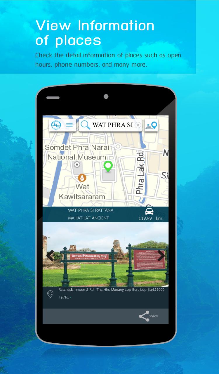 Thailand Tourism Map