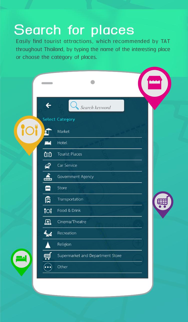 Thailand Tourism Map